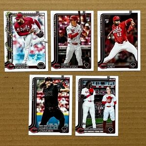 Lot of 5 Cincinnati Red mlb topps baseball cards